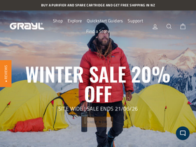 grayl.com homepage screenshot
