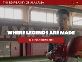 'cchs.ua.edu' screenshot