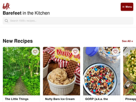 'barefeetinthekitchen.com' screenshot