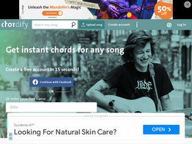 'chordify.net' screenshot