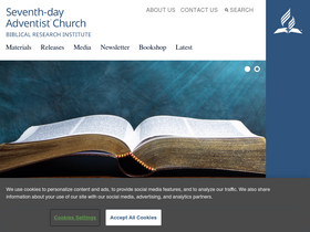 'adventistbiblicalresearch.org' screenshot