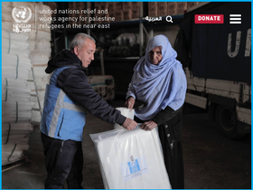 'unrwa.org' screenshot