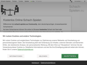 'schach-spielen.eu' screenshot
