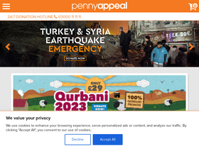 'pennyappeal.org' screenshot