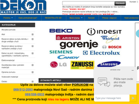 'dekom.co.rs' screenshot