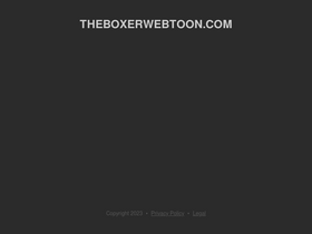 'theboxerwebtoon.com' screenshot