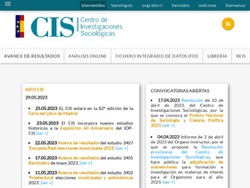 'cis.es' screenshot