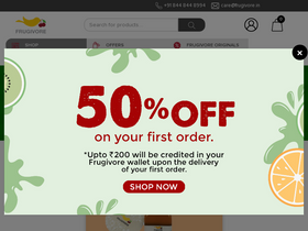 'frugivore.in' screenshot