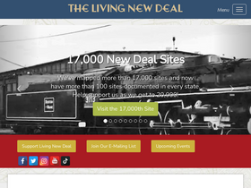 'livingnewdeal.org' screenshot