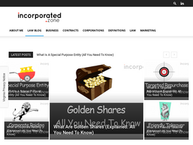 'incorporated.zone' screenshot