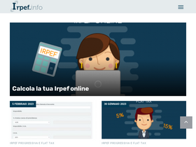 'irpef.info' screenshot