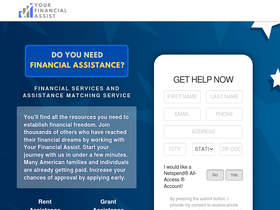 'yourfinancialassist.com' screenshot