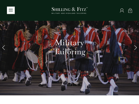 Shillingandfitz homepage screenshot