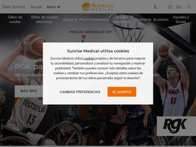 'sunrisemedical.es' screenshot