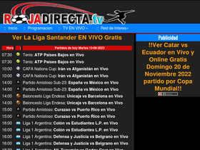'rojadirectatvhd.com' screenshot