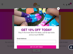 'tiedyeyoursummer.com' screenshot