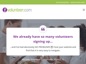 'ivolunteer.com' screenshot