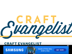 'craftevangelist.ca' screenshot
