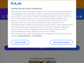 'rajapack.nl' screenshot