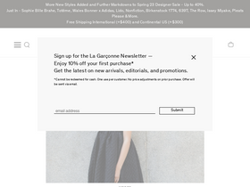 'lagarconne.com' screenshot