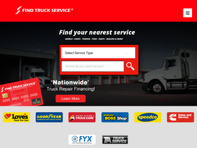 'findtruckservice.com' screenshot