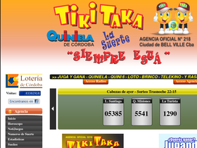 'tikitakabv.com.ar' screenshot