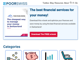 'thepoorswiss.com' screenshot