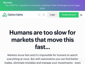 'optionalpha.com' screenshot