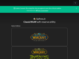 'softres.it' screenshot