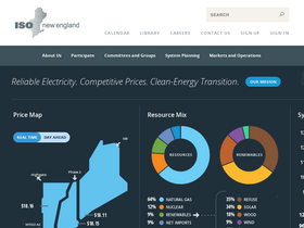 'iso-ne.com' screenshot