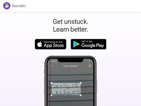 Socratic by Google - Unlock learning with AI: visual aids, diverse subjects, free educational support.