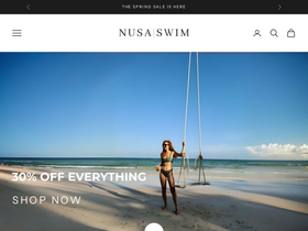NUSA SWIM homepage screenshot