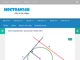 'hoctoan24h.net' screenshot