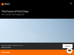 'aero.com' screenshot