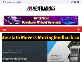 'marifilmines.com' screenshot