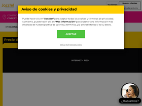 'mijazztel.com' screenshot