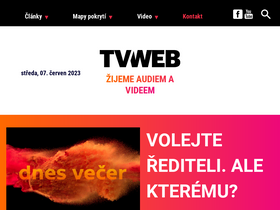 'televizniweb.cz' screenshot