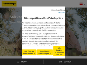 'salzkammergut.at' screenshot