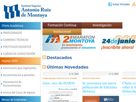 'isparm.edu.ar' screenshot