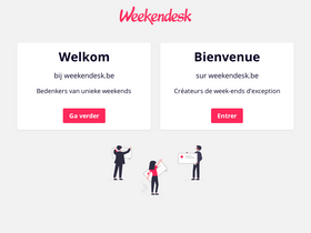 'weekendesk.be' screenshot