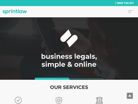 'sprintlaw.com.au' screenshot