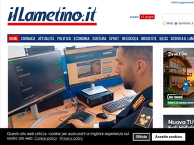 'lametino.it' screenshot