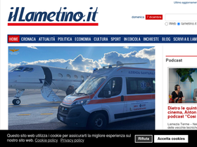'lametino.it' screenshot