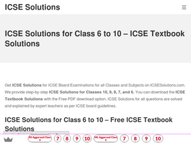 'icsesolutions.com' screenshot