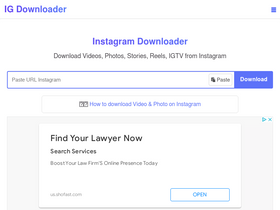 'igdownloader.app' screenshot