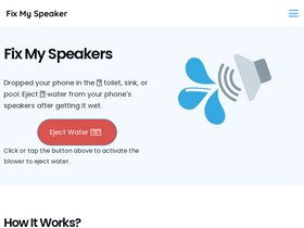 'fixmyspeaker.pro' screenshot