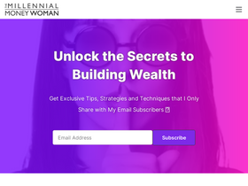 'themillennialmoneywoman.com' screenshot