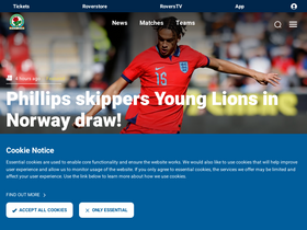 'rovers.co.uk' screenshot