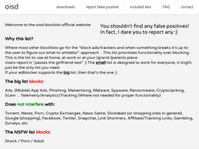 'oisd.nl' screenshot