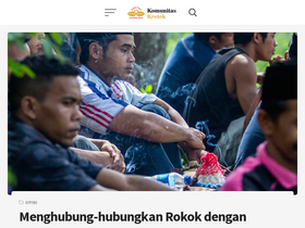'komunitaskretek.or.id' screenshot